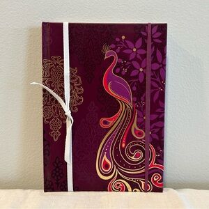 Elegant Purple Peacock Notebook